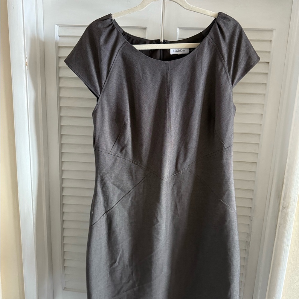 Calvin Klein Charcoal Midi Dress